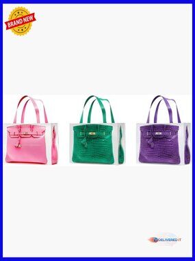 Chic Tote Bag Set - 3 Pack Reusable Shopping Totes Jumbo Waterproof Tote